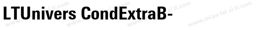 LTUnivers CondExtraB字体转换